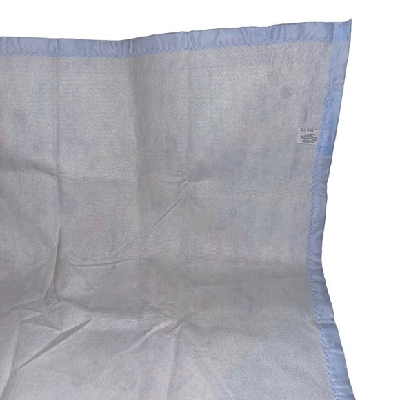 Vintage 1980's Satin Trim Blanket Rocking Horse Bear Doll Train Blocks Excellent - Picture 8 of 10